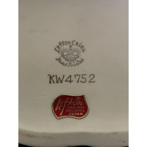 Vintage Lefton China Porcelain Hand-Painted Raccoon Figurine KW4752 Japan - Picture 6 of 7